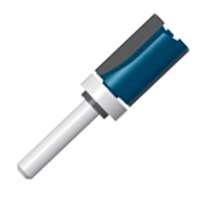 Bosch 85680MC Router Bit, 1/2 in Dia Cutter, 2-1/2 in OAL, 1/4 in Dia Shank, 2-Cutter, Steel