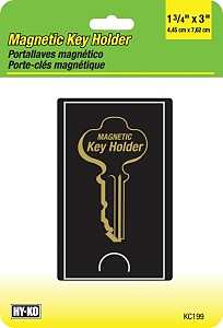 Hy-Ko KC199-CLIP Magnetic Key Holder, Plastic, Pack of 12