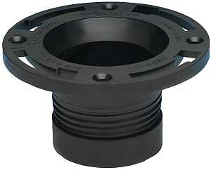 Oatey 43650 Closet Flange, 4 in Connection, ABS, Pack of 2