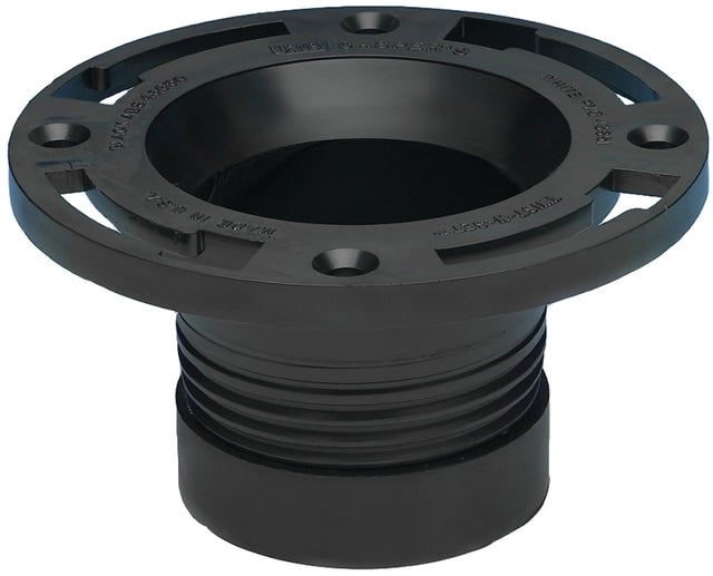 Oatey 43650 Closet Flange, 4 in Connection, ABS, Pack of 2