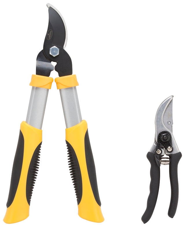 Landscapers Select GL4003+GP1002 Pruning Set, Steel Blade, Steel/ Aluminum Handle, Cushion-Grip Handle, Pack of 6