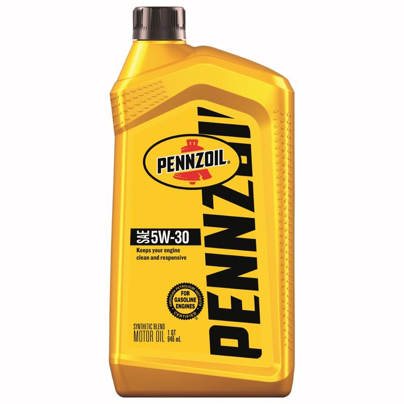 Pennzoil 5W-30 Synthetic Blend Motor Oil 1 qt 1 pk, Pack of 6