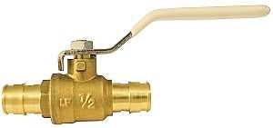 Apollo EPXV12 Ball Valve, 1/2 in Connection, Barb, 200 psi Pressure, Brass Body