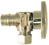 Apollo EPXVA1238C Angle Stop Valve, 1/2 x 3/8 in Connection, PEX x Compression, 200 psi Pressure, Quarter-Turn Actuator