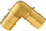 Apollo ExpansionPEX Series EPXE11 Pipe Elbow, 1 in, Barb, 90 deg Angle, Brass, 200 psi Pressure