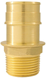 Apollo ExpansionPEX Series EPXMA134 Reducing Pipe Adapter, 1 x 3/4 in, Barb x MPT, Brass, 200 psi Pressure