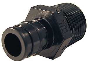 Apollo ExpansionPEX Series EPXPAM1210PK Pipe Adapter, 1/2 in, Barb x MPT, Poly Alloy, 200 psi Pressure