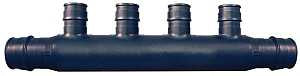 Apollo ExpansionPEX Series EPXM4PTO Open End Manifold, 7-3/4 in OAL, 2-Inlet, 3/4 in Inlet, 4-Outlet, 1/2 in Outlet