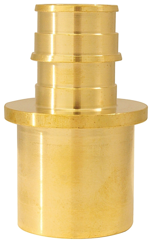 Apollo ExpansionPEX Series EPXMS341 Reducing Pipe Adapter, 3/4 x 1 in, Barb x Male Sweat, Brass, 200 psi Pressure