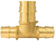 Apollo Expansion Series EPXT121234 Reducing Pipe Tee, 1/2 x 3/4 in, Barb, Brass, 200 psi Pressure