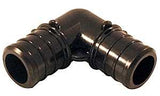 Apollo ApolloPEX Series PXPAE125PK Pipe Elbow, 1/2 in, Barb, 90 deg Angle, Poly Alloy, 200 psi Pressure