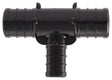 Apollo PXPAT3434125PK Pipe Tee, 3/4 x 1/2 in, Barb, Plastic, Black, 200 psi Pressure