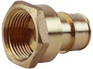 Apollo EPXFA3434 Pipe Adapter, 3/4 in, PEX-A Barb x FPT, Brass, 200 psi Pressure