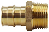 Apollo EPXMA3434 Pipe Adapter, 3/4 in, PEX-A Barb x MPT, Brass, 200 psi Pressure