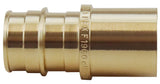 Apollo EPXMS3434 Pipe Adapter, 3/4 in, PEX-A Barb x Sweat, Brass, 200 psi Pressure