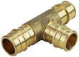 Apollo EPXT34 Pipe Tee, 3/4 in, Barb, Brass, 200 psi Pressure