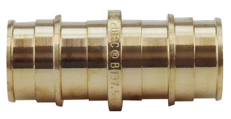 Apollo ExpansionPEX Series EPXC3434 Coupling, 3/4 in, Barb, Brass, 200 psi Pressure