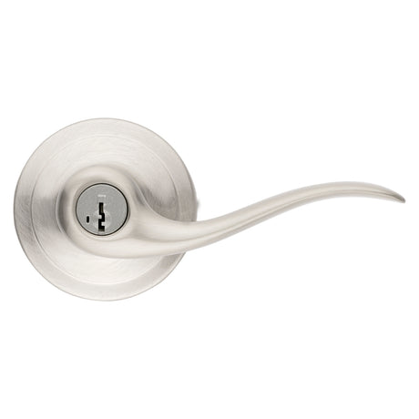 Kwikset Signature Series 740TNL 15SMTRCAL/R Entry Lever, Satin Nickel, Zinc, Residential, Re-Key Technology: SmartKey