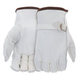 Boss B81202-XL Gloves with Wrist Enclosure, XL, Keystone Thumb, Slip-On Cuff, Cowhide Leather, Natural