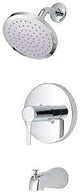 Boston Harbor F1A1F507CP Tub/Shower, Fixed Mount Showerhead, 1.75 gpm Showerhead, 1 Spray Settings, 1-Handle