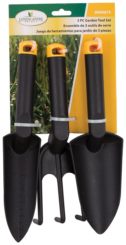 Landscapers Select GT922ABC Hand Gardening Tool Set, Plastic, 3-Piece