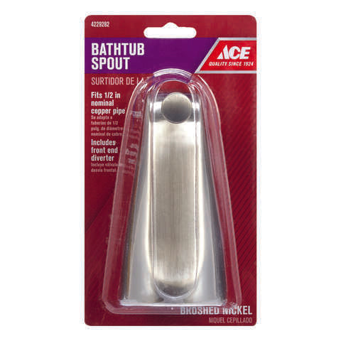 Ace Brushed Nickel Tub Spout