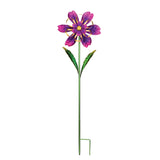 Regal Art & Gift Assorted Metal 36 in. H Flower Ribbon Garden Stake Spinner, Pack of 12