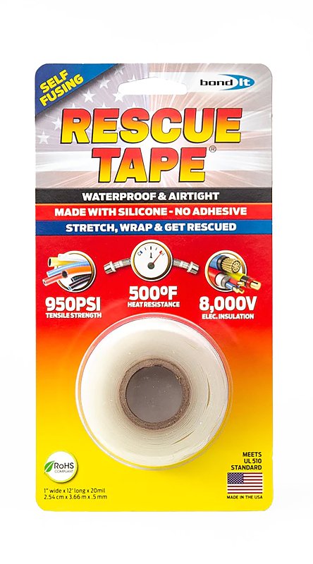 Harbor Products RT12012BCL Pipe Repair Tape, 12 ft L, 1 in W, Clear