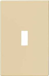 Eaton Wiring Devices PJS1V Wallplate, Mid-Size, 4-7/8 in L, 1-Gang, Polycarbonate, High-Gloss