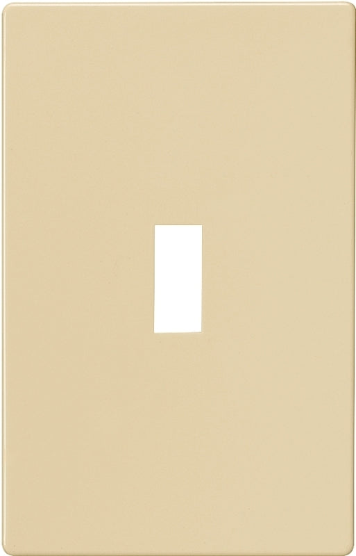 Eaton Wiring Devices PJS1V Wallplate, Mid-Size, 4-7/8 in L, 1-Gang, Polycarbonate, High-Gloss