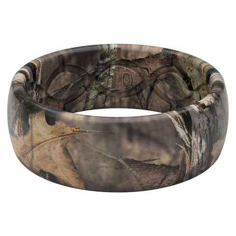 Groove Life Unisex Mossy Oak Breakup Country Round Camo Wedding Band Elastomer Water Resistant