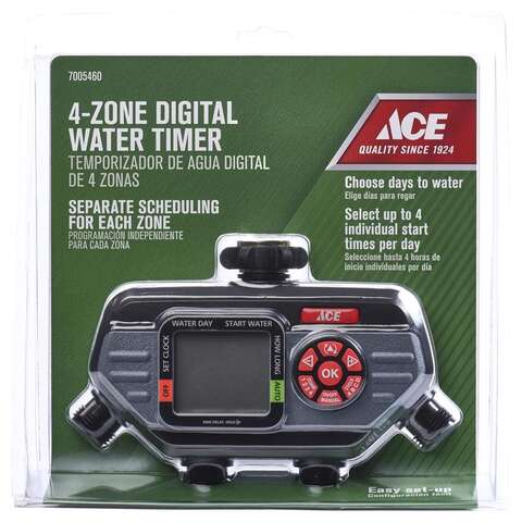 Ace HydroLogic Programmable 4 Zone Digital Water Timer