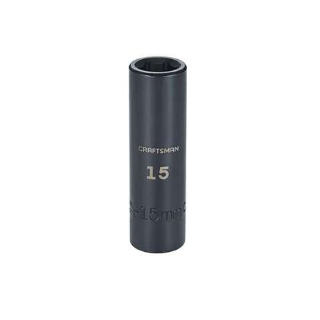 Craftsman 15 mm X 1/2 in. drive Metric 6 Point Deep Deep Impact Socket 1 pc