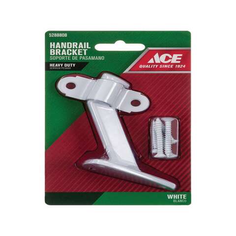 Ace White Steel Heavy Duty Hand Rail Bracket, Pack of 5