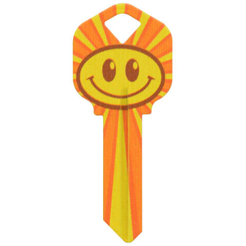 Hillman Wackey Smiley Face House/Office Universal Key Blank Single, Pack of 6