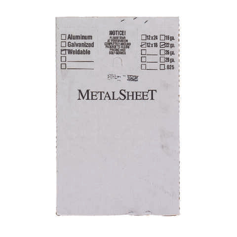 SteelWorks 18 in. 12 in. Uncoated Steel Weldable Sheet, Pack of 5