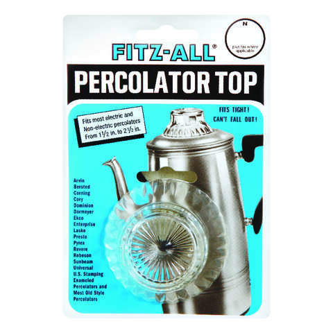 Fitz-All Glass Replacement Percolator Top Clear