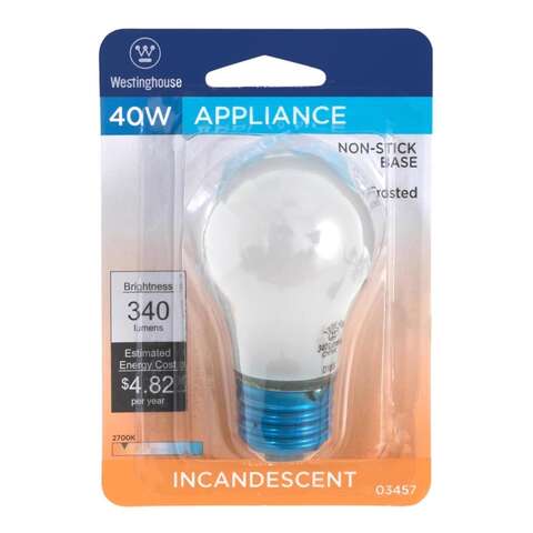 Westinghouse 40 W A15 A-Line Incandescent Bulb E26 (Medium) White 1 pk