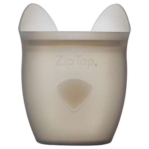 Zip Top 4 oz Gray Storage Cup 1 pk, Pack of 6