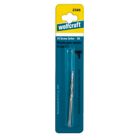 Wolfcraft Screw Setter 3 mm X 2.56 in. L High Speed Steel Tapered Drill Bit Round Shank 1 pc