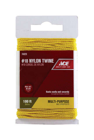 Ace 100 ft. L Gold Twisted Nylon Twine