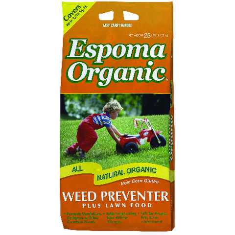 Espoma Organic Weed Preventer Lawn Food For All Grasses 1250 sq ft