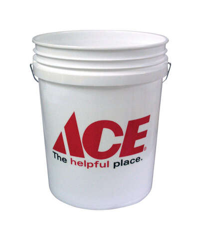 Ace 3-1/2 gal Bucket White, Pack of 12