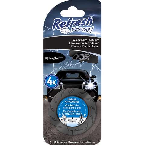 Refresh Your Car! Lightening Bolt Air Freshener 1 pk, Pack of 6