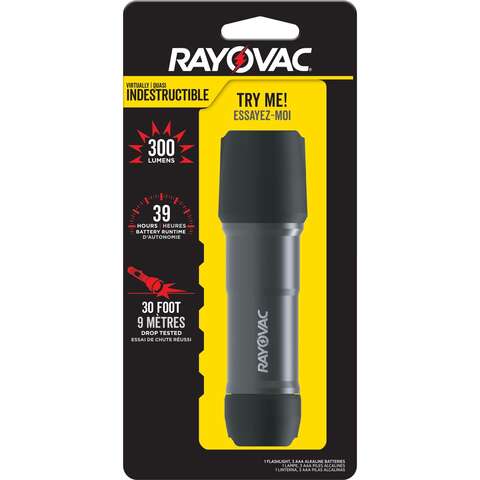 Rayovac Workhorse Pro 300 lm Black LED Flashlight AAA Battery