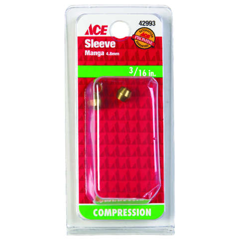 Ace 3/16 in. Compression Brass Sleeve, Pack of 5