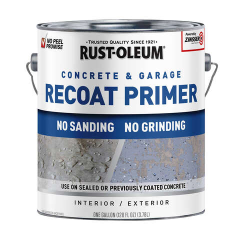 Rust-Oleum Garage and Interior Gray Matte Water-Based Primer 1 gal, Pack of 2