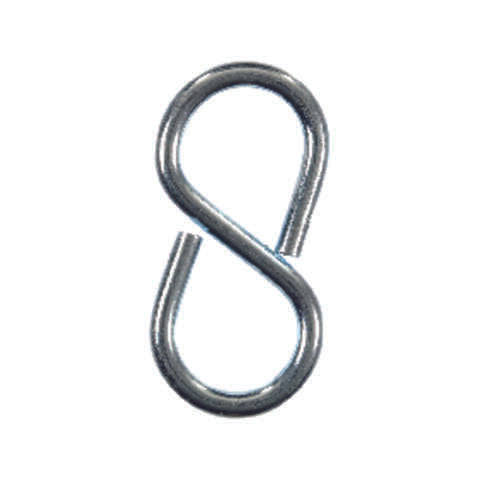 Ace Small Zinc-Plated Silver Steel 1.625 in. L Eight Hook 25 lb 1 pk, Pack of 5