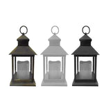 Alpine Glass/Plastic Assorted Lantern, Pack of 9