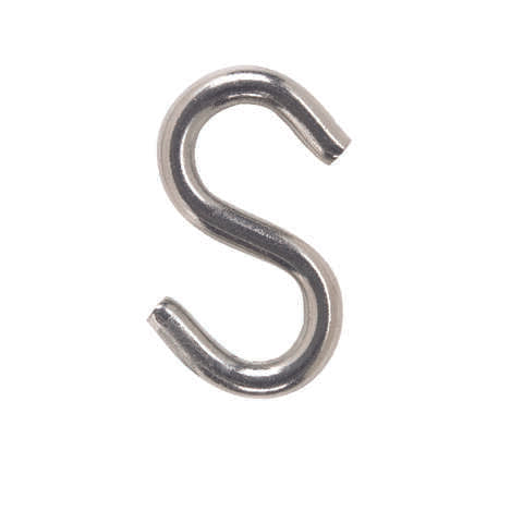 Hampton Small Steel 2.5 in. L S-Hook 250 lb 1 pk, Pack of 20